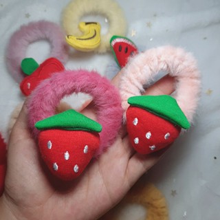 [HÀNG LOẠI 1] Dây cột tóc buộc tóc trái vải trái cây cao cấp  thay buộc kẹp tóc tóc ngắn tóc dài thương hiệu NƠ LÀ SHOP