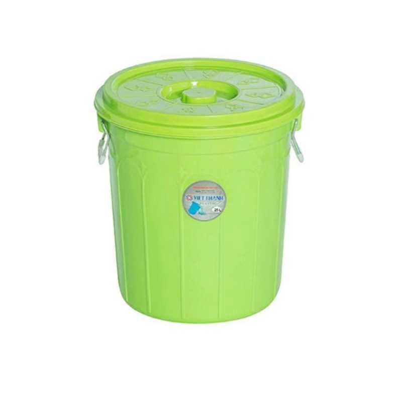 Thùng nhựa tròn 80 lít  có nắp cao cấp loại 1 (80 lít ,60 lít)