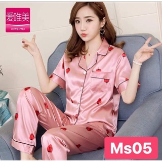 bộ lụa mặc nhà(thu)