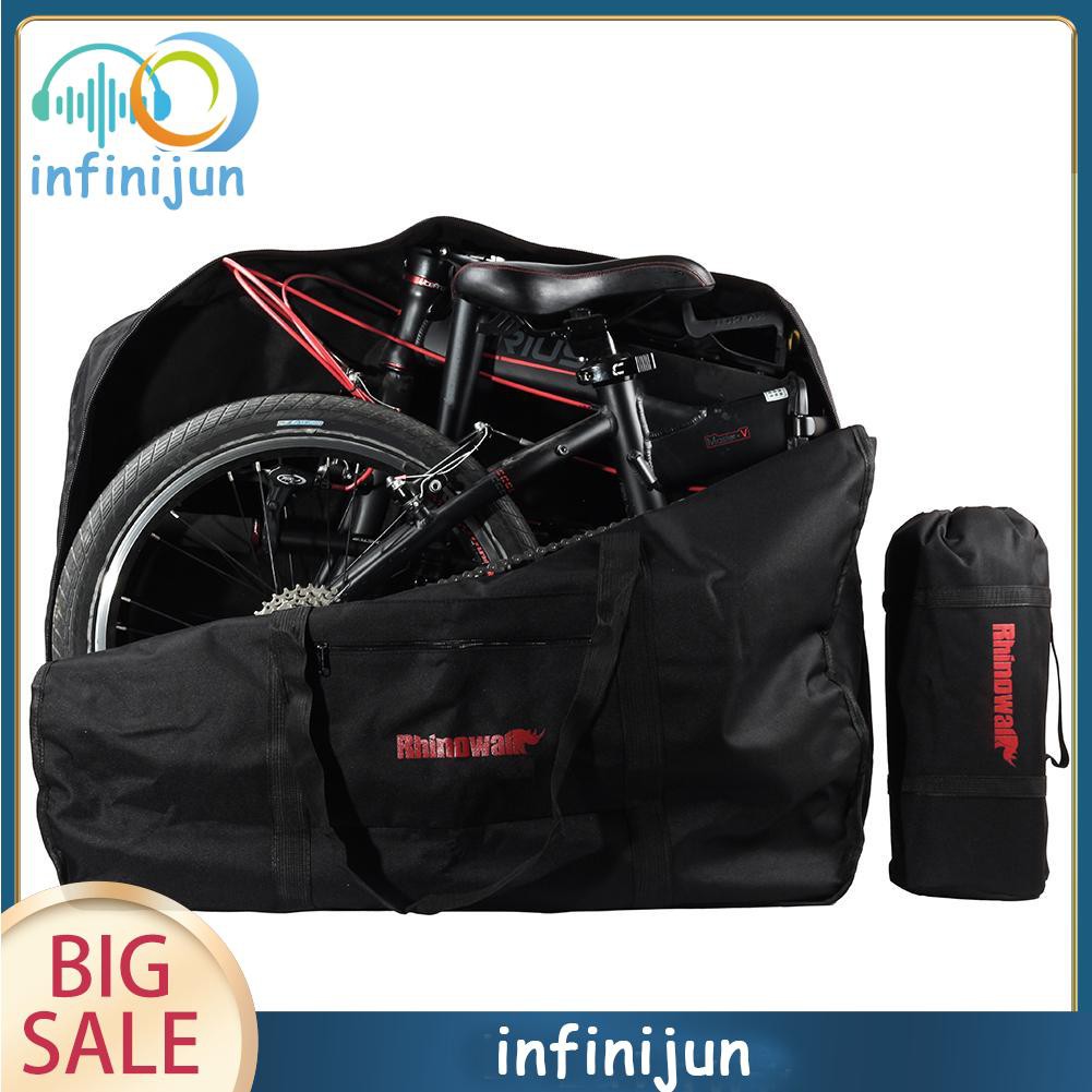 RHINOWALK 20&quot; Big Folding Bike Carrier Carry Packing Bag Foldable Bicycle Transport Bag Waterproof