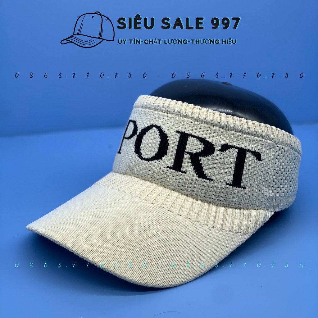 Nón Len nữa đầu SPORT hàng QC nhập, Vãi Dày - Nón Thể Thao Ngoài Trời Nữa Đầu Nữ