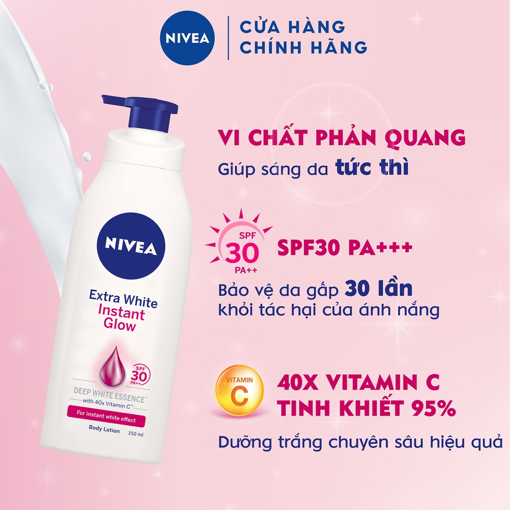 Sữa Dưỡng Thể Nivea Dưỡng Trắng Da - Hàng Chính Hãng