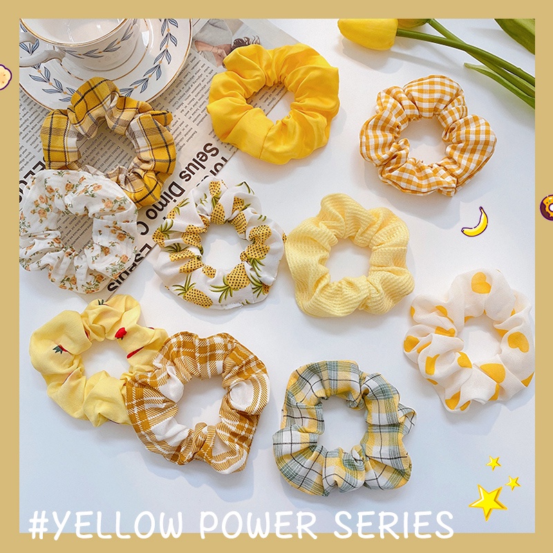 Set 5/9 Dây Buộc Tóc Họa Tiết Hoa Phong Cách Hàn Quốc 2022