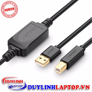 Cáp máy in usb 2.0 dài 10m có ic khuếch đại chính hãng ugreen 10374 - cáp máy in usb 2.0 chất lượng cao