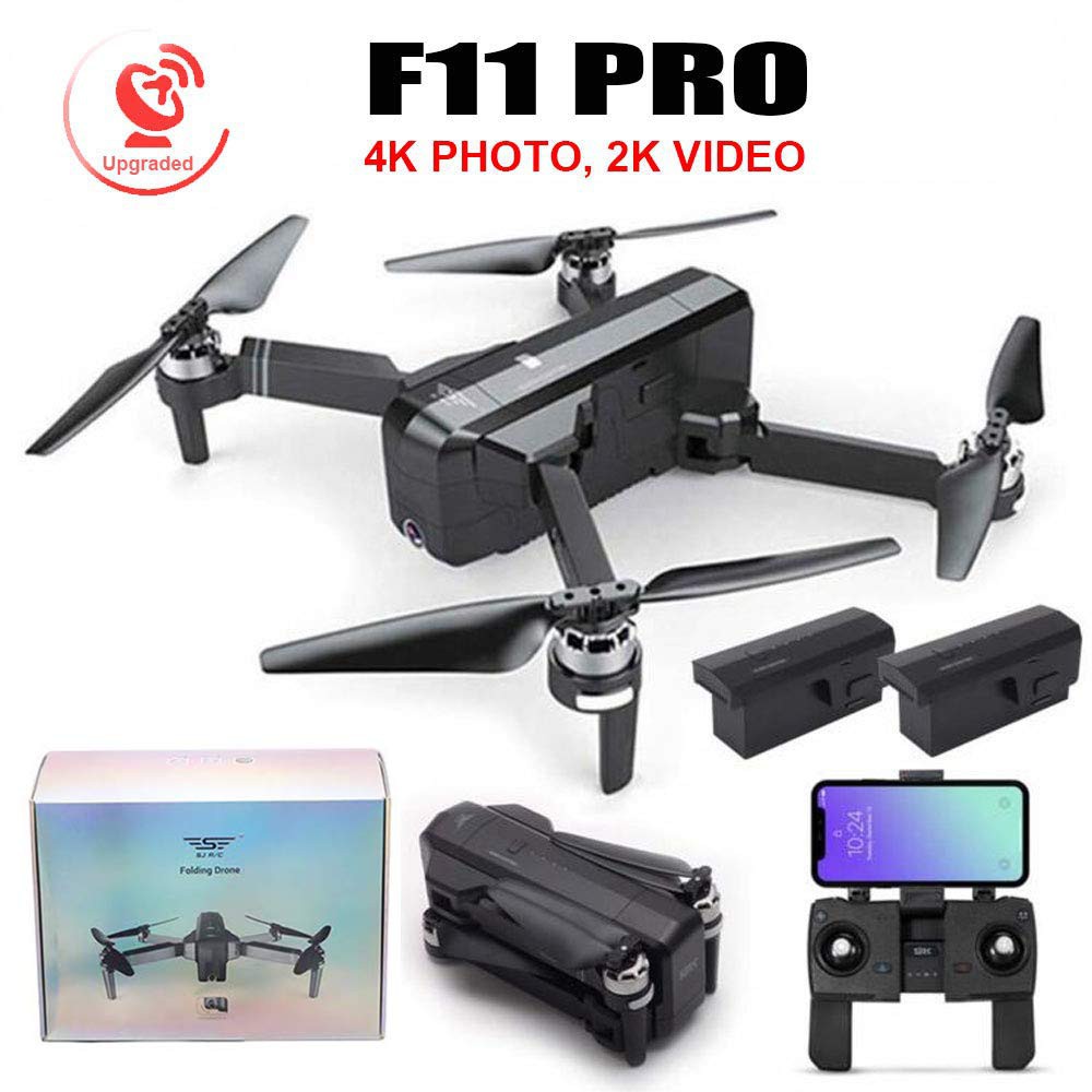 [ COMBO 2 PIN ] Flycam SJRC F11 PRO bản nâng cấp của SJRC F11 - Camera 2K - Bay 25 Phút - 2 GPS - ĐIỀU KHIỂN 1.2 KM