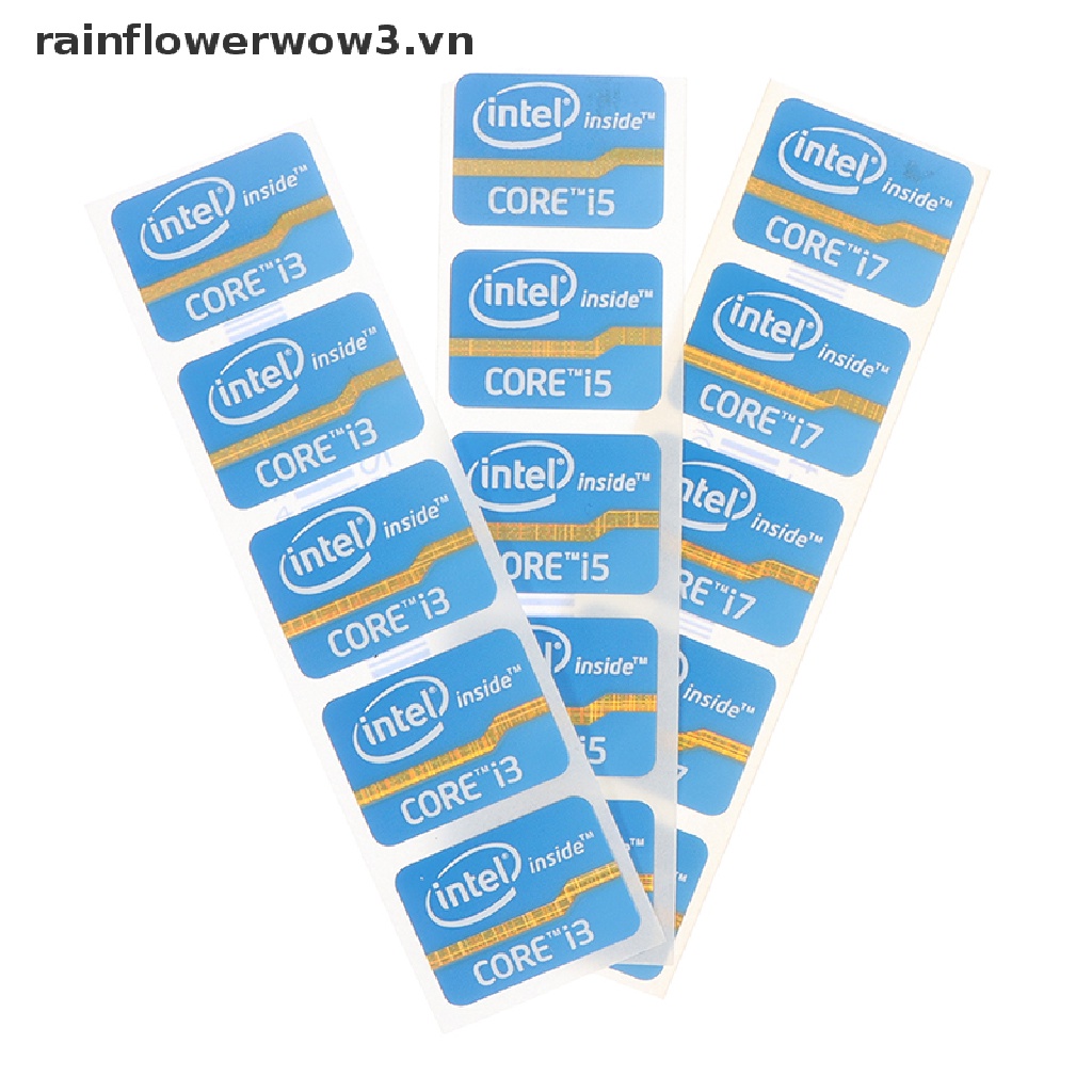 Miếng Dán Logo Intel Core i3 i5 i7 Chất Lượng Cao