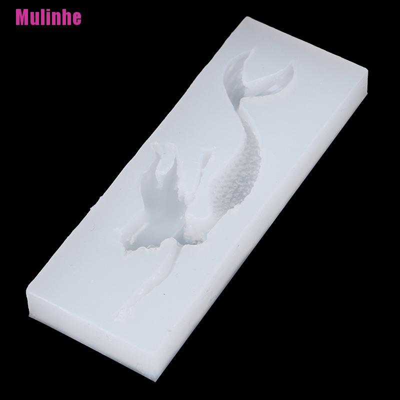 Khuôn Silicone Làm Đồ Trang Sức Hình Nàng Tiên Cá Đáng Yêu