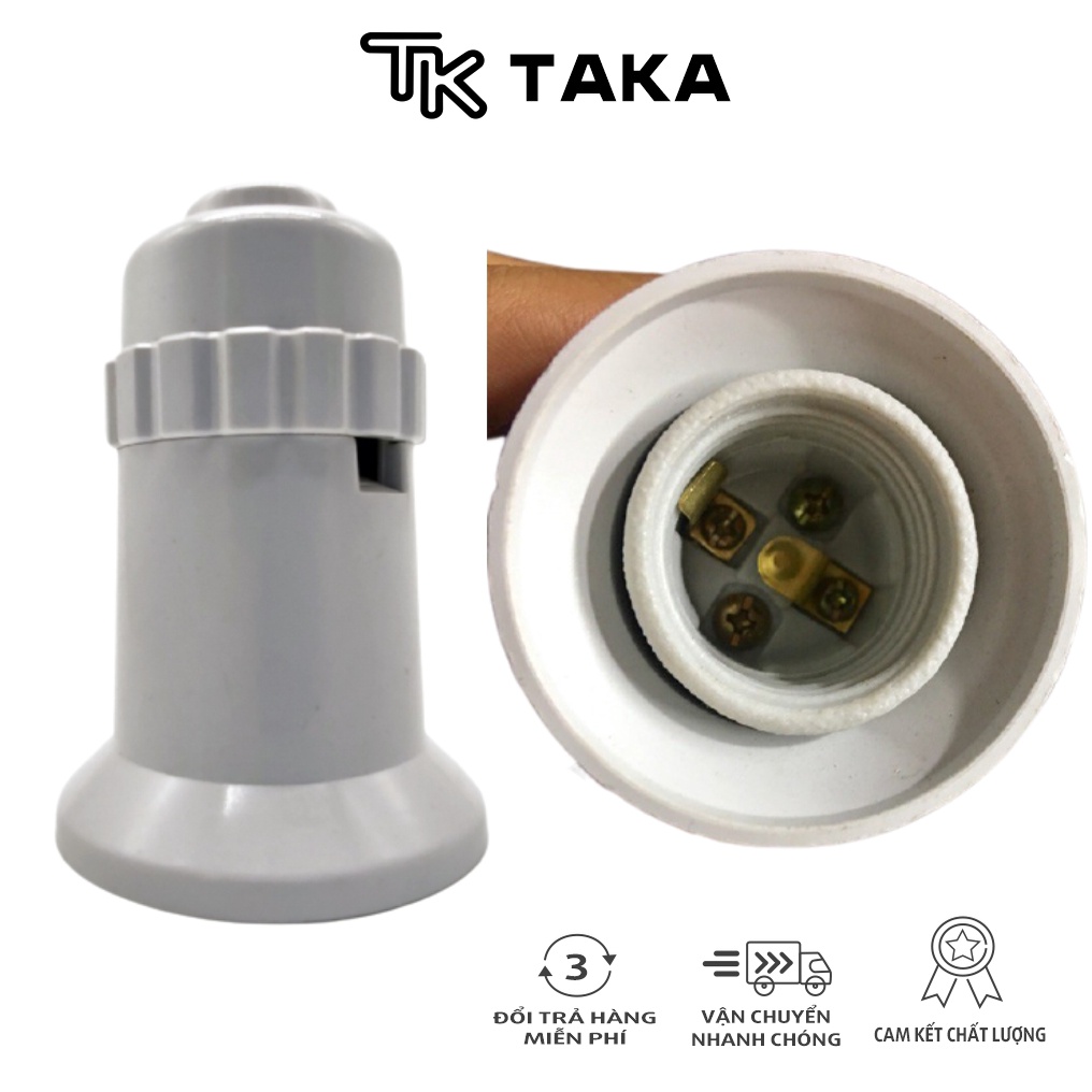 Đui đèn lõi sứ đui đèn bão ĐB 5000W cao cấp sopoka E27 chống bão chịu tải cao