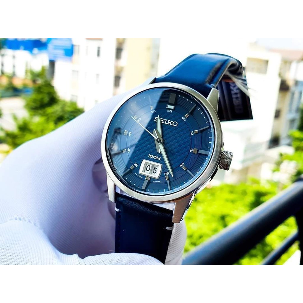 đồng hồ nam Seiko Quartz Blue - SUR287