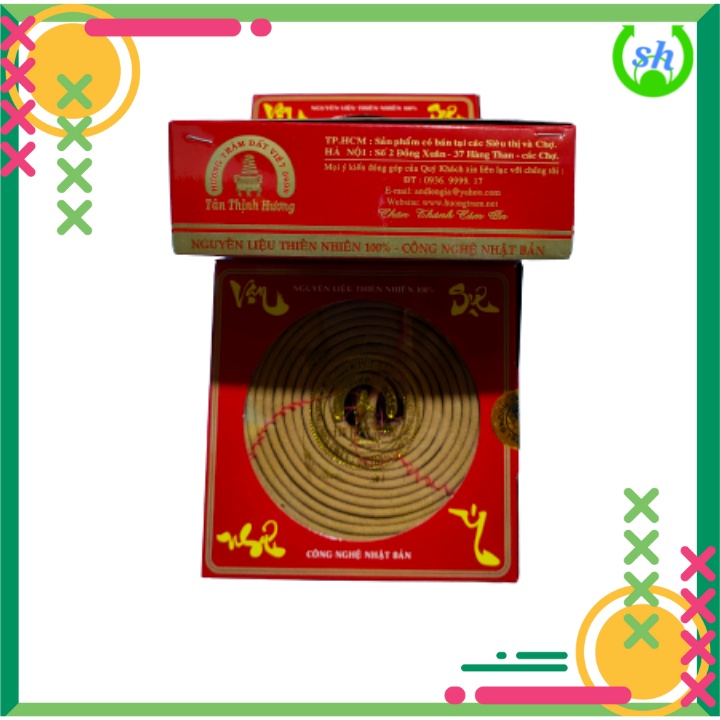 Nhang vòng trầm Hà Nội - 1 hộp - Tân Thịnh Hương - 100% an toàn
