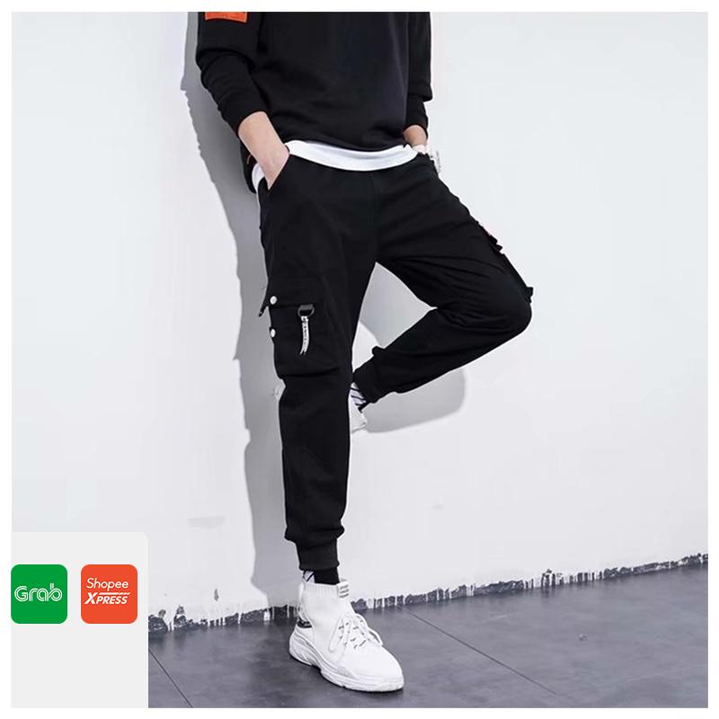 Quần Kaki nam đẹp mã TT33.1 thể thao cá tính túi hộp bó ống dài jogger thể thao mùa hè vải kaki co giãn