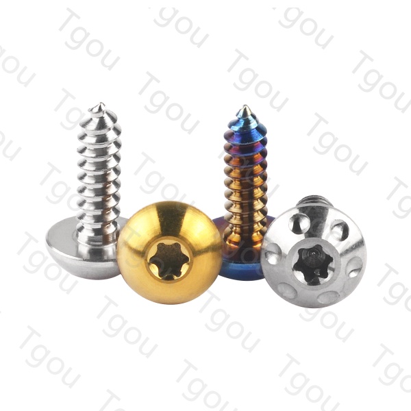 Ốc Vít Hợp Kim Titan M5x17 / 20mm Đầu Bán Nguyệt Cho Dù Xe Máy