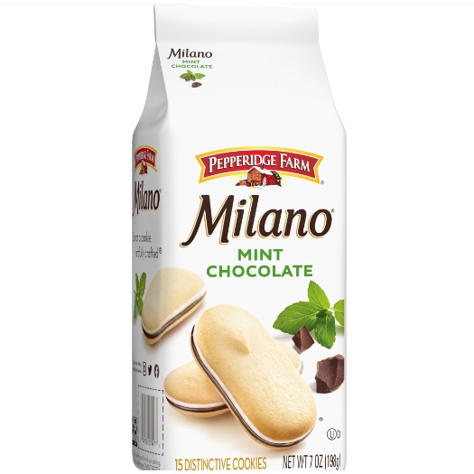 Bánh Milano Socola đen BẠC HÀ, socola sữa, socola đen  Pepperidge Farm 170g,Sản xuất tại Mỹ
