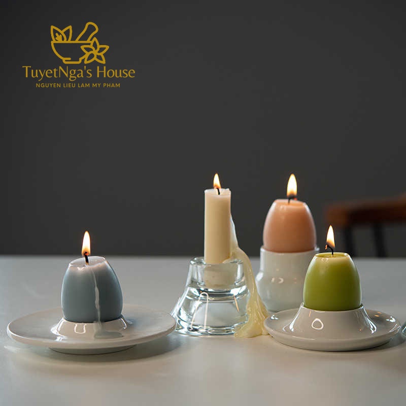 Sáp ong làm nến viên trắng _Beeswax_nguyên liệu làm mỹ phẩm handmade