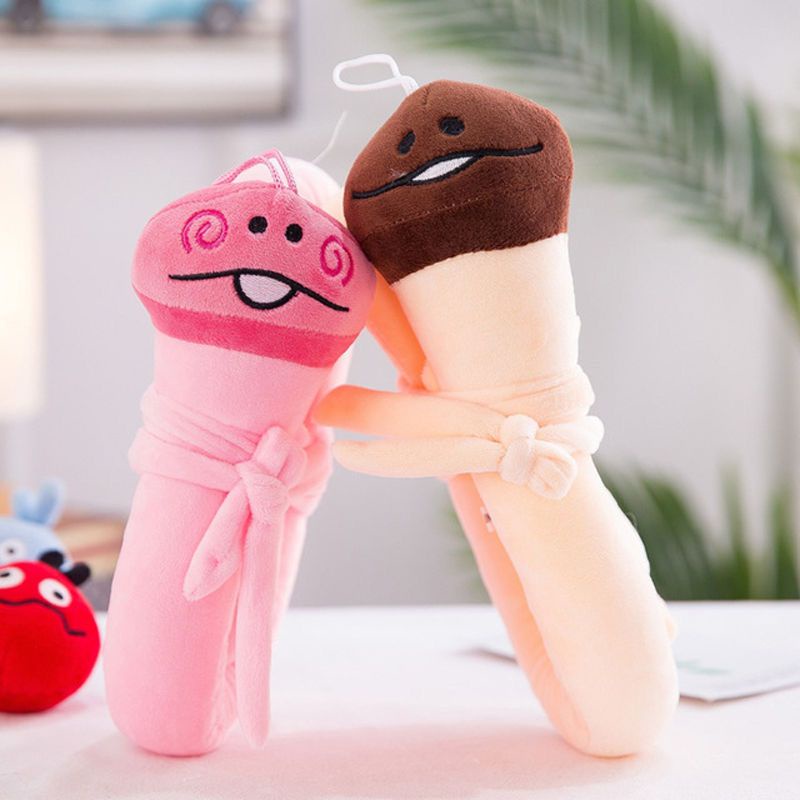 Gấu bông nấm kim châm siêu dài đáng yêu