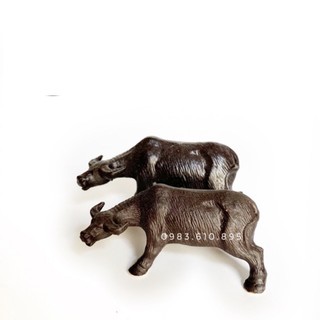 Trâu sứ - Phụ kiện trang trí tiểu cảnh hồ cá, bể cá, hòn non bộ, sân vườn