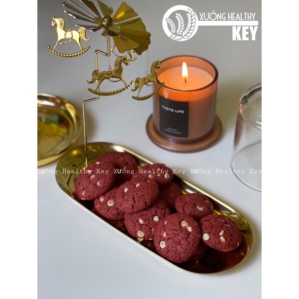 Bánh Cookies RedVelvet Chocolate Chips Healthy Key - Bánh  Ăn Kiêng, Giảm Cân, Không Đường Cho Mẹ Bầu, EatClean