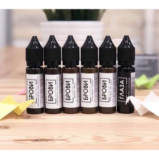 Mực phun xăm thẩm mỹ brovi chính hãng nhiều màu thể tích 15ml Hà Thành Tattoo