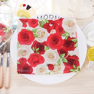 Set 20 Khăn Giấy In Họa Tiết Kẻ Sọc Nhiều Màu Sắc