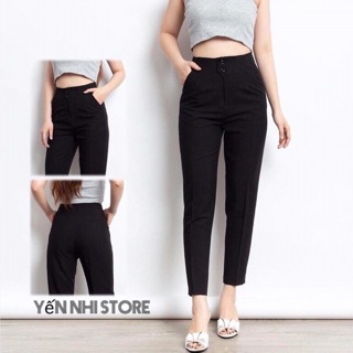 Quần baggy 2 cúc lệch