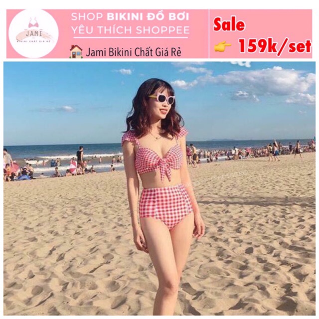 bikini đồ bơi nâng ngực cạp cao mút đút gọng cánh tiên hai mảnh giá rẻ đi biển JAMI - MD30 | BigBuy360 - bigbuy360.vn