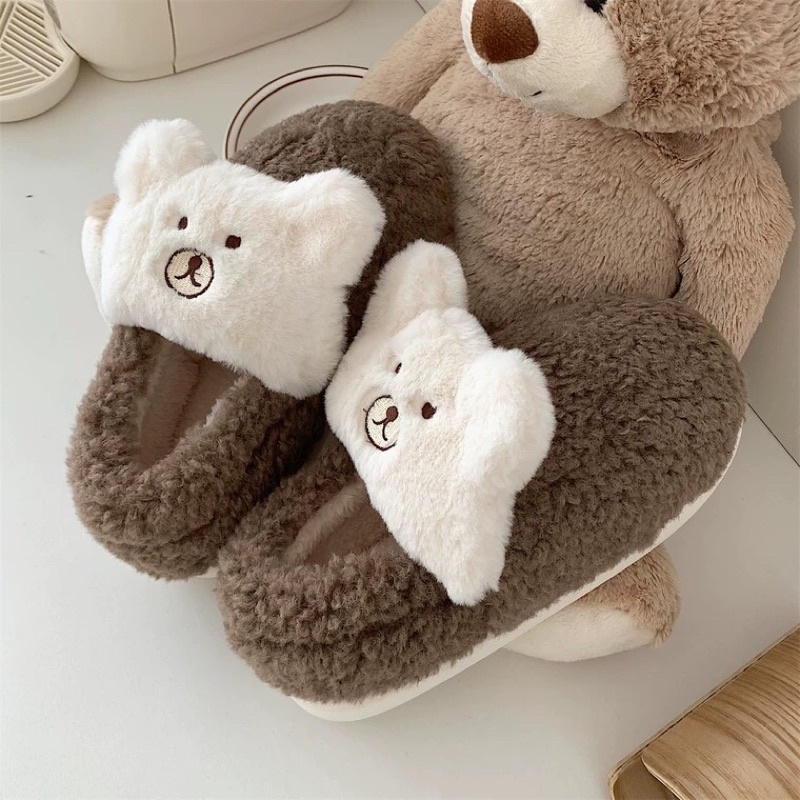 Dép lông gấu dễ thương