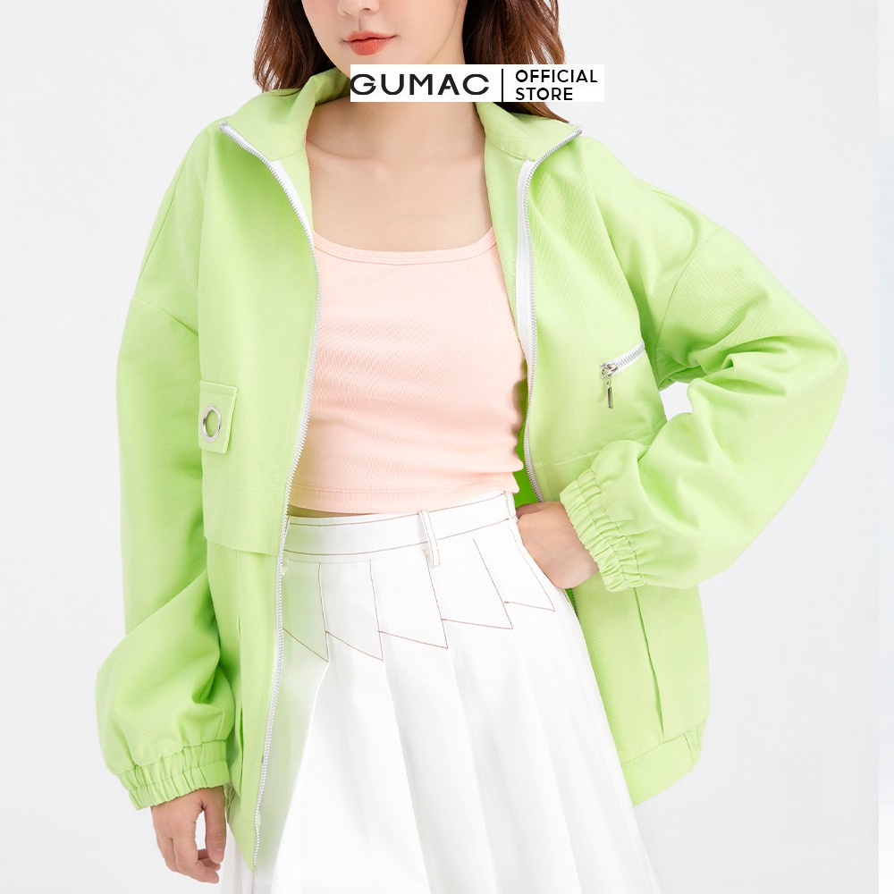 [Mã WABRGUM giảm 10% tối đa 30K đơn 99K] Áo khoác túi khóa kéo GUMAC AB657