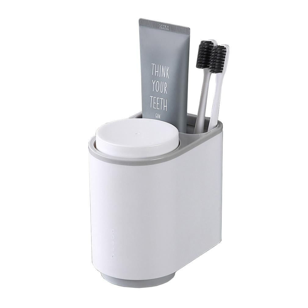 Hộp đựng bàn chải đánh răng kèm 2 cốc treo tường
