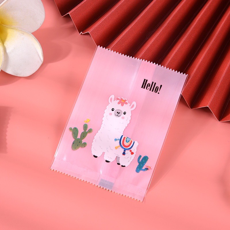 ( CHUYÊN SỈ ) 100 túi hàn miệng con cừu 4 màu size 7x9.5cm