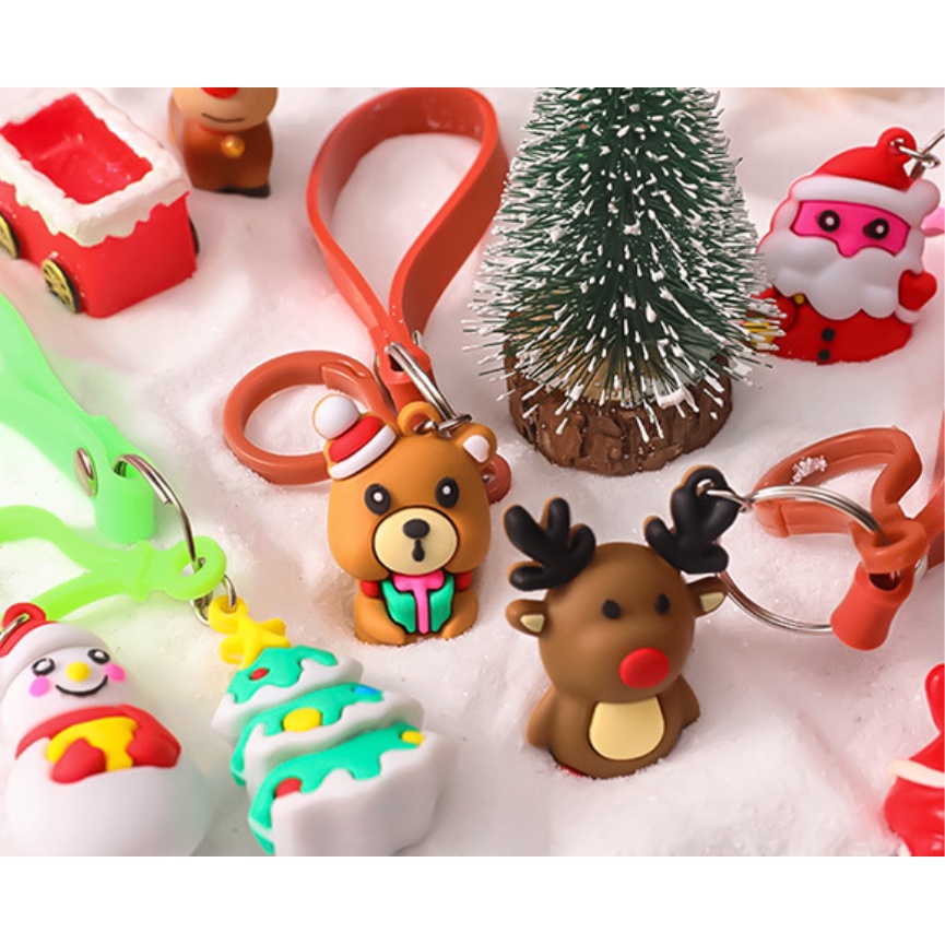 Móc khóa giáng sinh cute chủ đề Noel đẹp - quà xmas tặng người thân giá sỉ rẻ