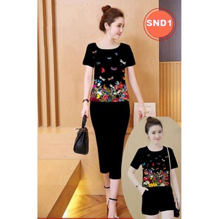 Set bộ đồ lửng nữ mặc nhà cực đep