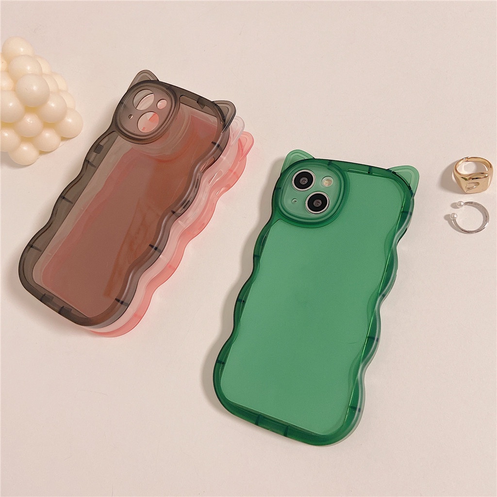Ốp Điện Thoại TPU Mềm Hình Tai Mèo Gợi Cảm Cho iphone 13 Pro Max 12 Pro Max