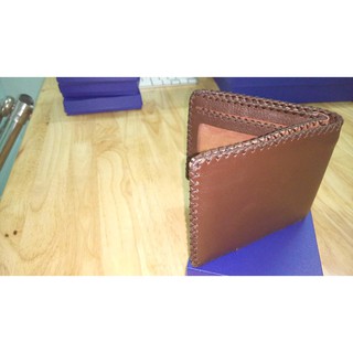 Ví nam ngang da bò handmade