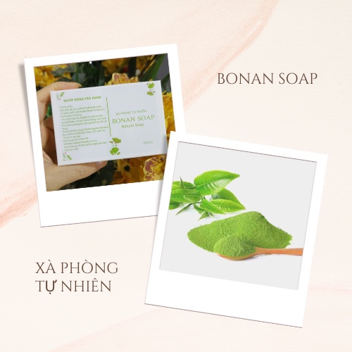 Xà bông mướp đắng trà xanh Bonan dưỡng da giảm thâm