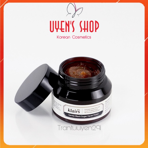 Tẩy da chết Klairs Gentle Black Sugar Facial Polish 110g