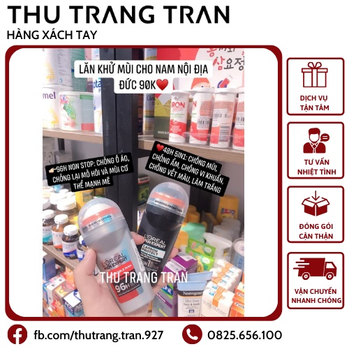 LĂN KHỬ MÙI NAM LOREAL ĐỨC