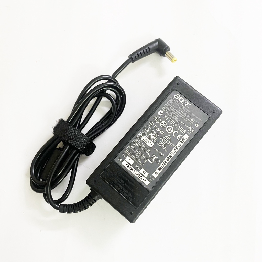 Sạc Laptop Acer Zin chân thường chính hãng 19V – 3.42A – 65W, adapter Acer chân thường 5.5mm x 1.7mm
