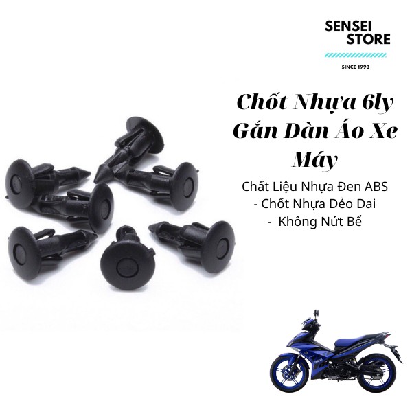 Chốt Nhựa Dàn Áo Xe Honda Exciter 150 + Vision+Ab+Exciter ( Combo 10 con )