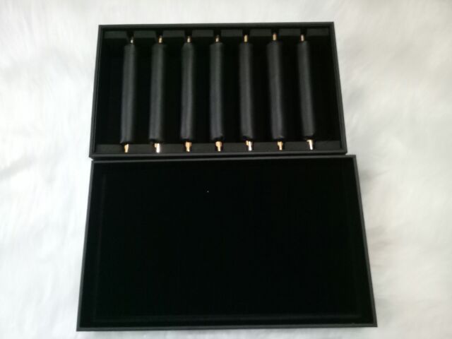 Hộp Đựng Nhẫn Chất Liệu Da PU Đen Cao Cấp Có Nắp Chín Hãng - KHĐQ