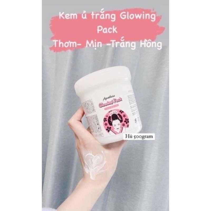 [Hàng_Nhật] Ủ Trắng Cô Gái Nhật Apathen Glowing Pack-Hũ 500gr