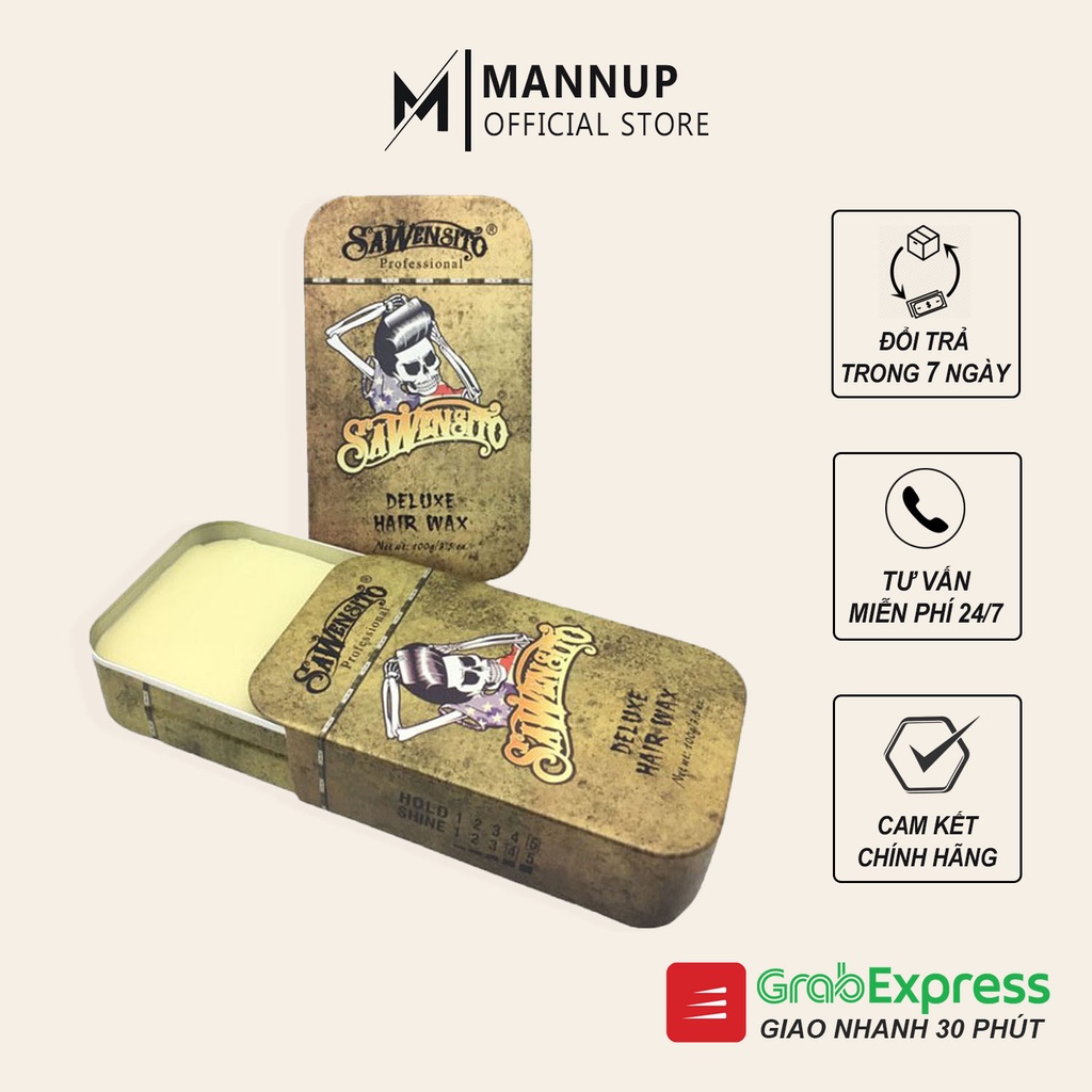 [HCM]Sáp Vuốt Tóc Sawensito Deluxe Hair Wax 100gr - Sáp Tạo Kiểu Tóc Cao Cấp, Giữ Nếp Siêu Bền