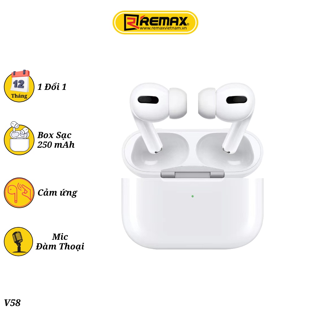 Tai nghe Bluetooth True Wireless Remax Gen3 V58 - Remax Vietnam (Bảo Hành Chính Hãng 1 Đổi 1 Trong 12 Tháng)