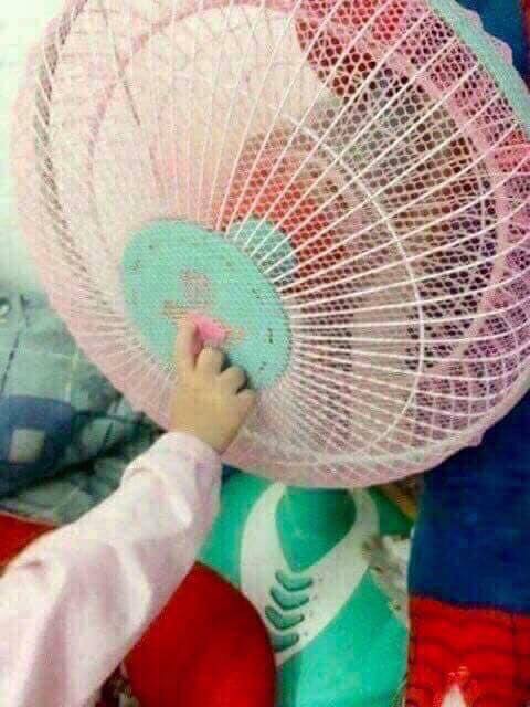 [SIÊU RẺ] Bọc quạt bằng lưới - an toàn cho bé