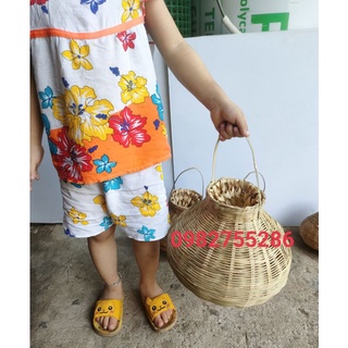 giỏ tre đựng tôm cá có quai [size đại]