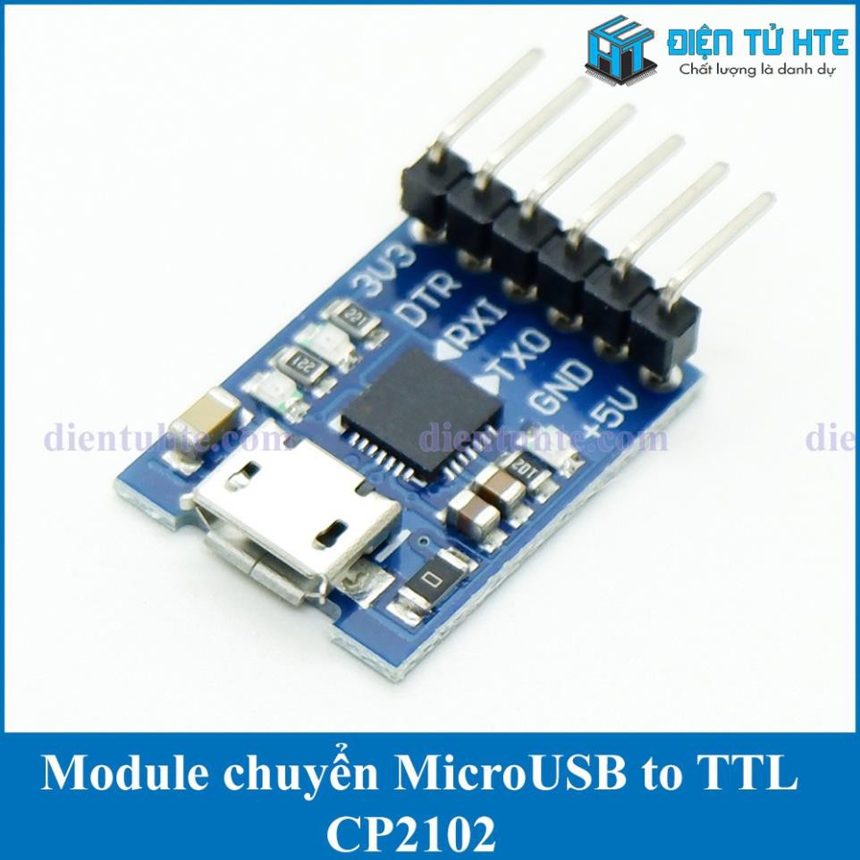 Mạch chuyển đổi MicroUsb sang TTL chip CP2102 [HTE Quy Nhơn CN2]