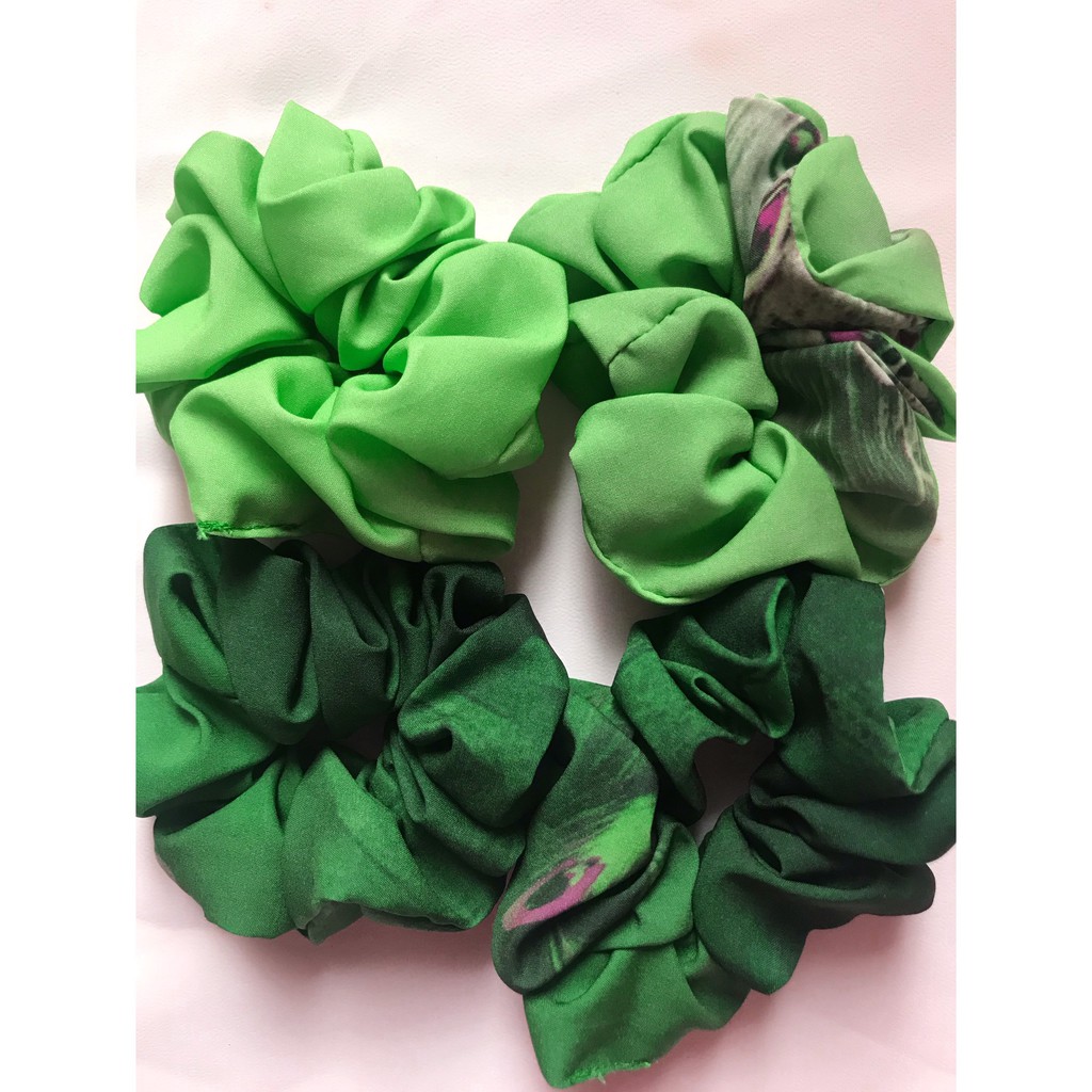 Giá Sỉ - Dây Buộc Tóc Scrunchies 60cm X 4cm - Nhiều Màu Sắc - Nhiều Chất Liệu - Vải Xuất Dư Không Lo Đụng Hàng