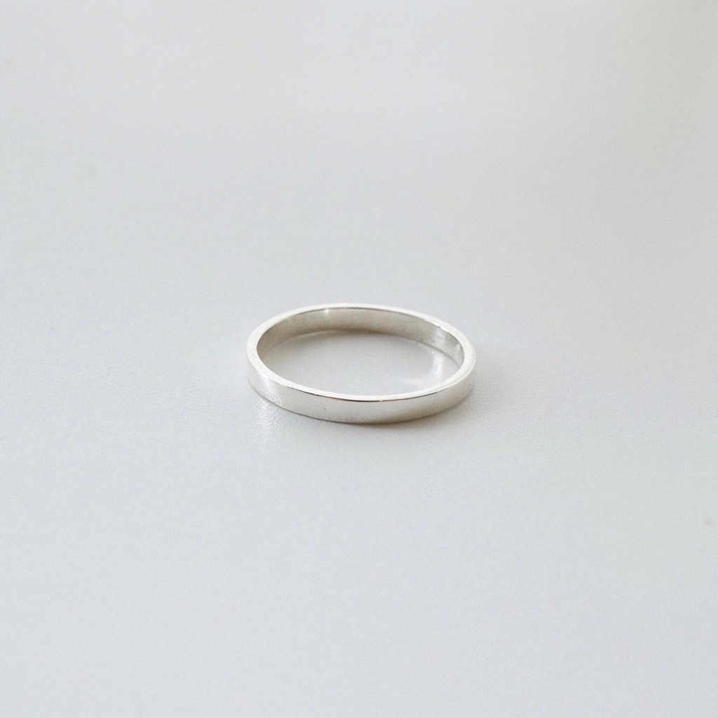 Nhẫn trơn bạc 925 -2MM