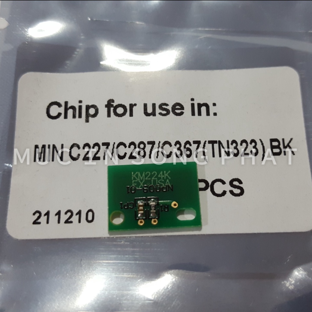 Chip drum TN 323 cho máy photo Konica Minolta Bizhub 227/287/367