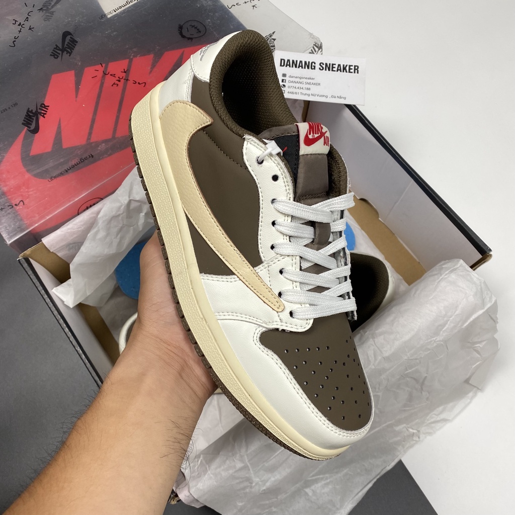 Giày Jordan 1 Low x Travis Scott Reverse Mocha  - GIAY DANANG | High Quality