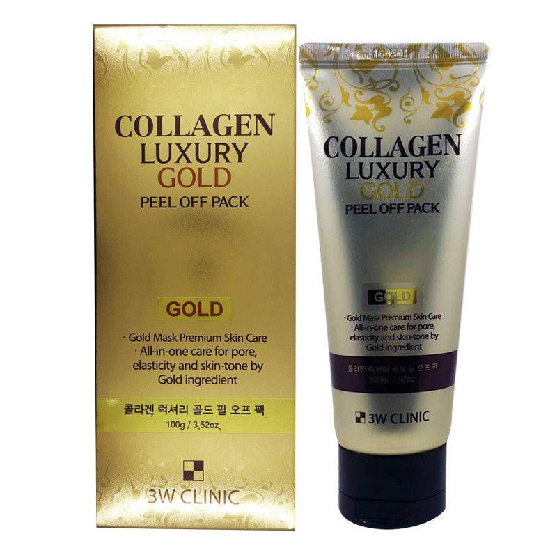 Mặt Nạ Lột Collagen Và Tinh Chất Vàng 24K 3W CLinic Collagen &amp; Luxury Gold Peel Off Pack 100g